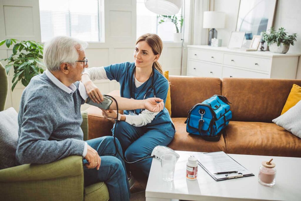 Home care and home health care support for older adults living independently at home
